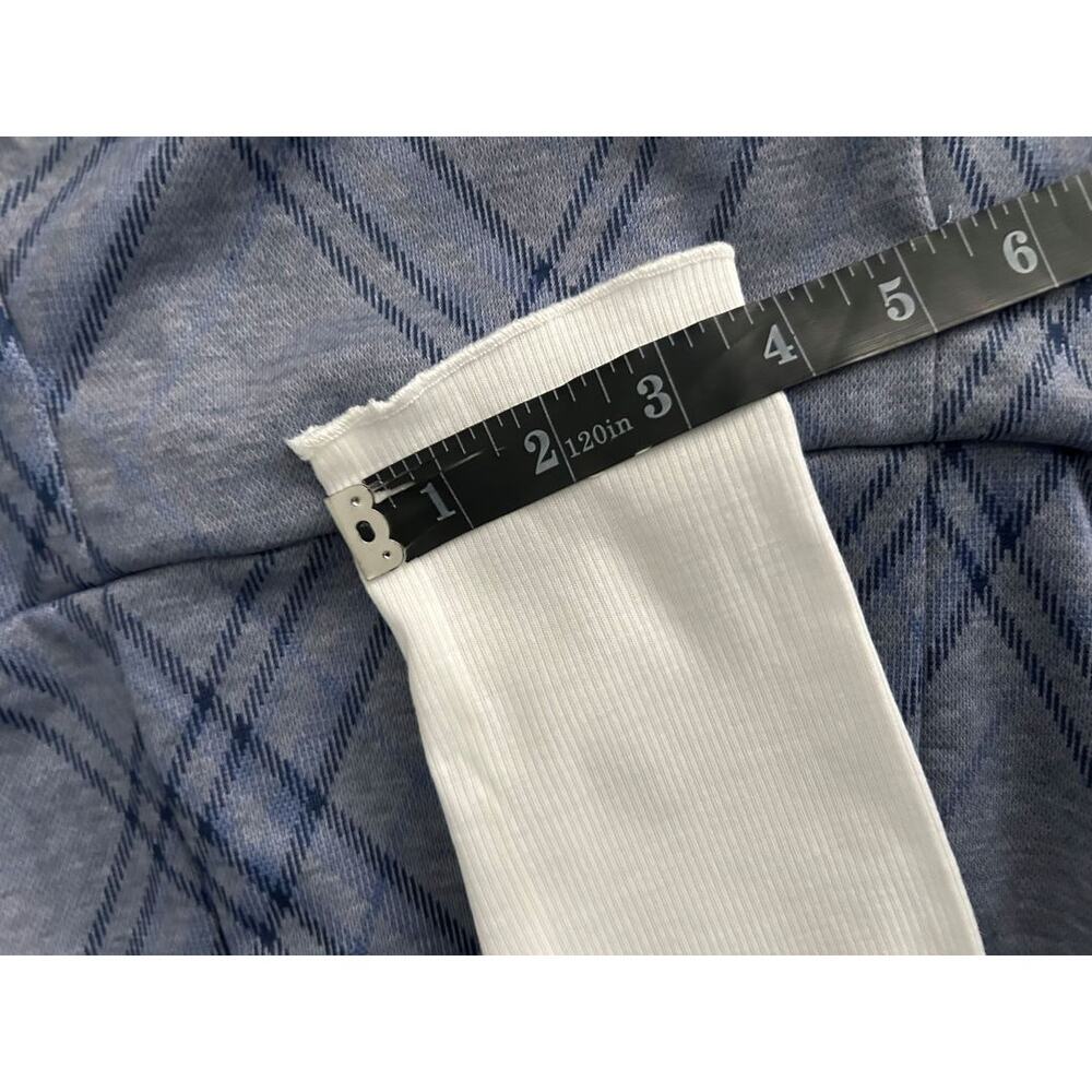 NWT Trixxi Girl 2pc Blue Plaid Pleated Skirt Jumper Rib White Shirt-Girls Large - Picture 10 of 13